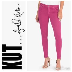 KUT from the Kloth Magenta Skinny Jeans Sz 8